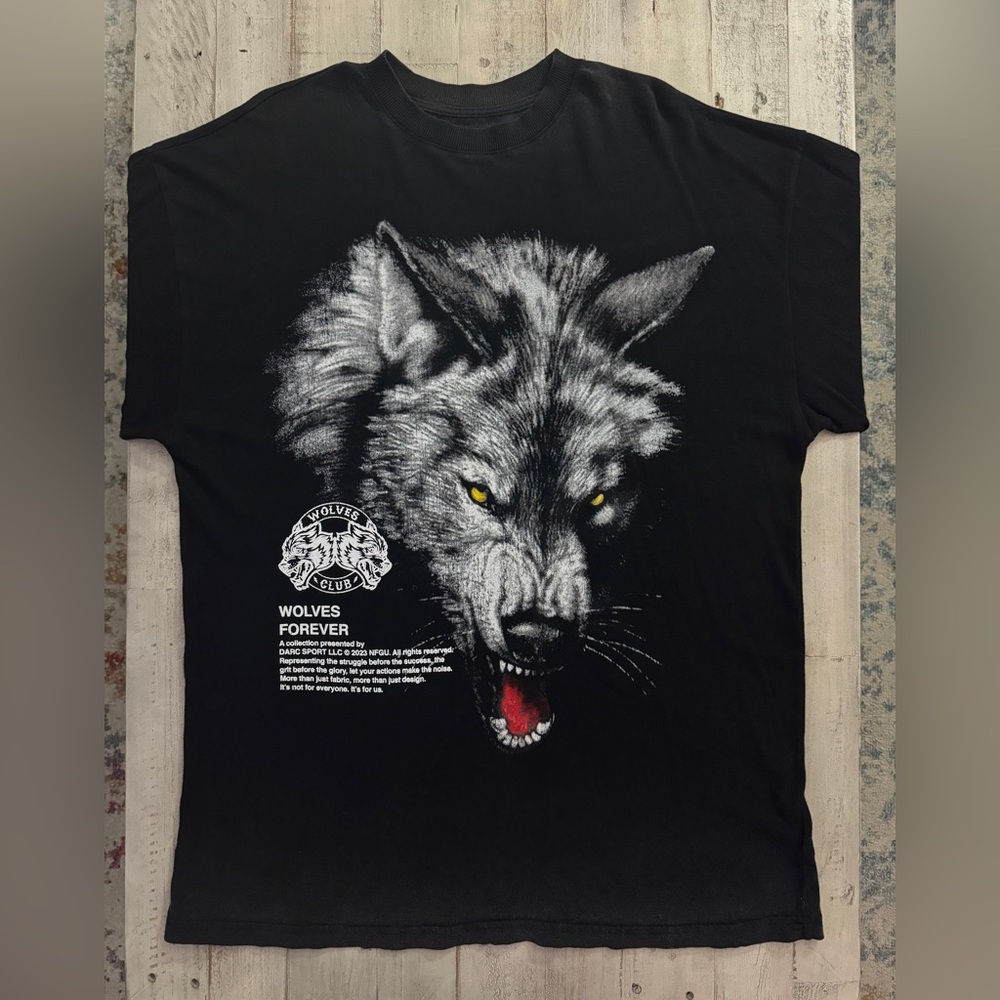 Darc Sport We’re Not the same "Premium Vintage" oversized wolf tee